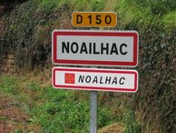 Noailhac en occitan. 